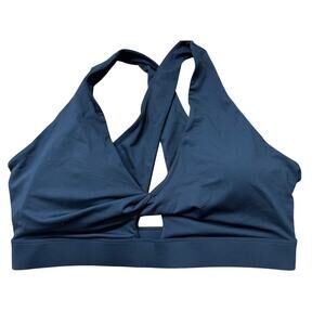 Fabletics Women's Plus Size Black Oasis Twist Sports Bra Size 4X